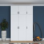 Hanah Home Armario BA104 - 2420 Nogal y Blanco